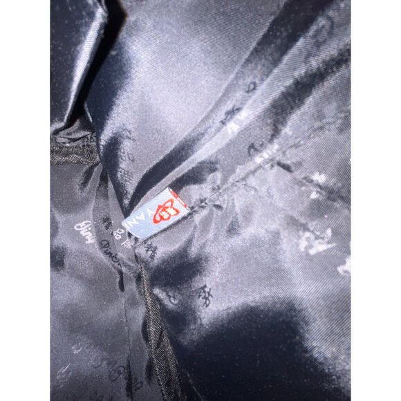 Yani Black Velvet & Gold Paisley Handbag With Decorative Straps & Elegant Detail - Picture 9 of 9